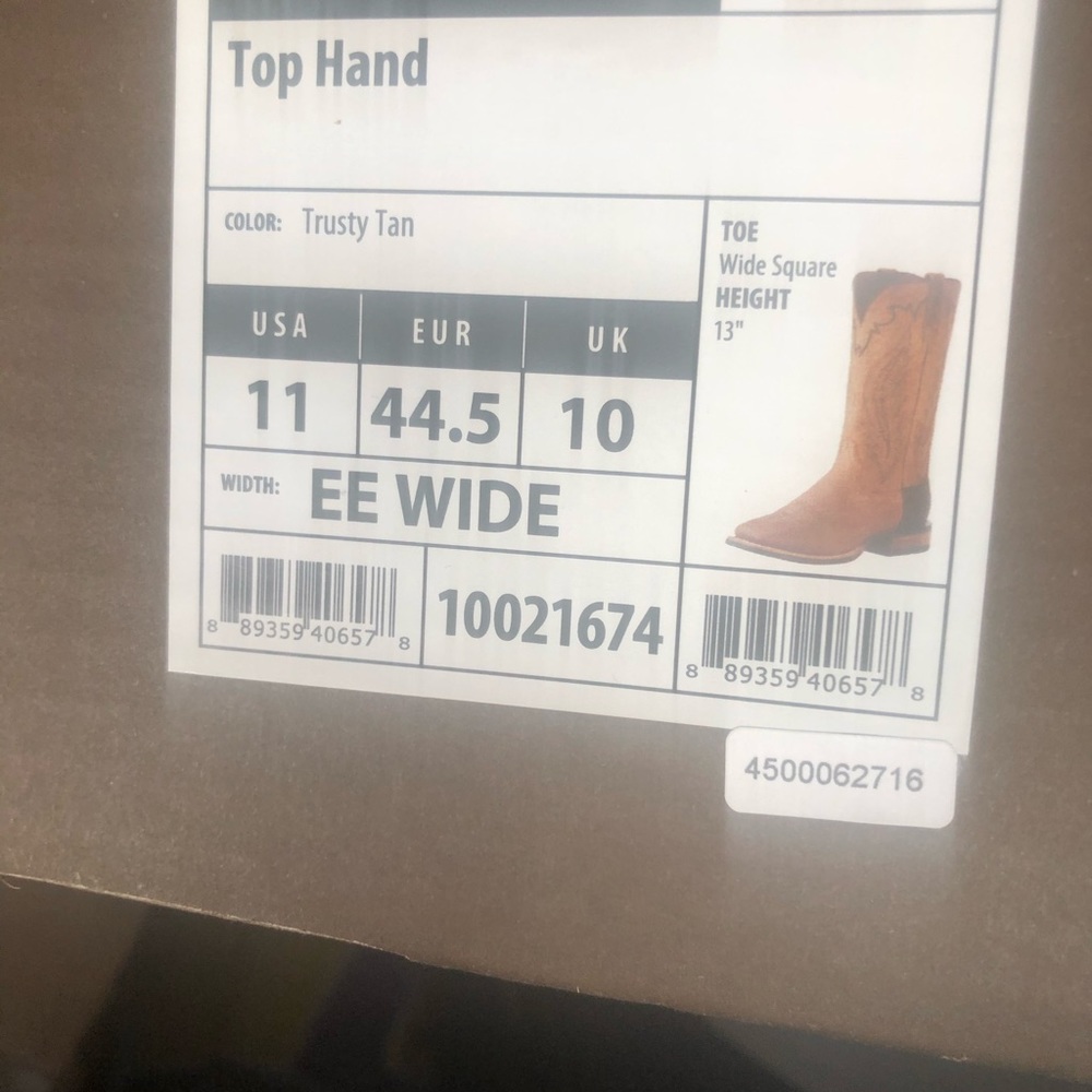 BRAND NEW!!! Ariat Top Hand Boots - Picture 3 of 3
